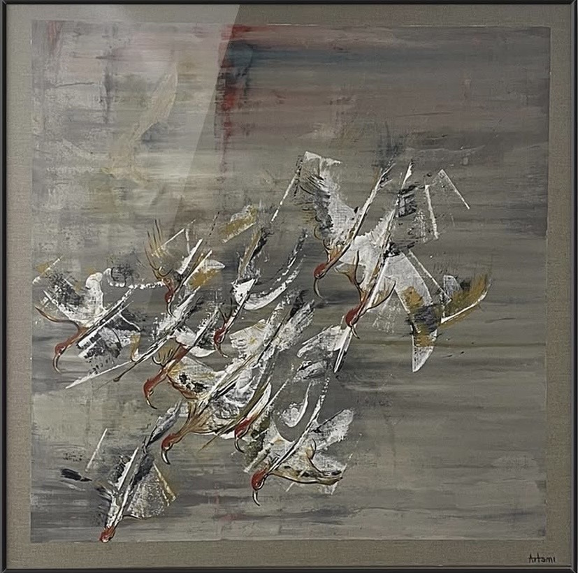 Silent flight / Acrylic on canvas